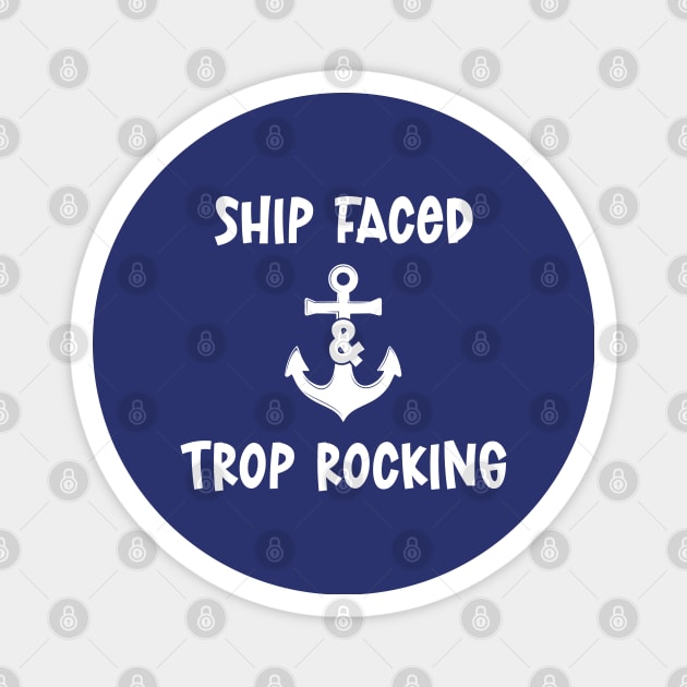 Ship Faced And Trop Rocking Magnet by eighttwentythreetees